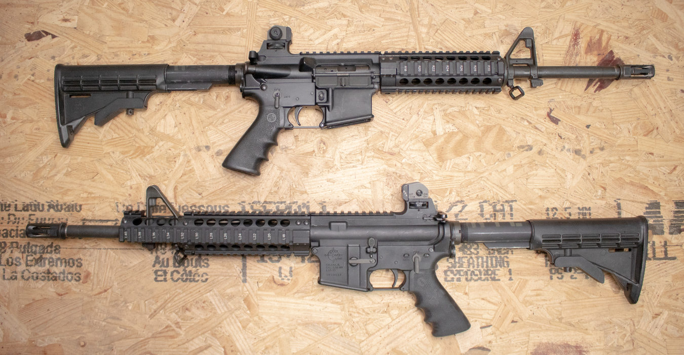 ROCK RIVER ARMS LAR-15 5.56mm Police Trade-In Rifle with Telescoping Stock and Fixed Sights (Magazine Not Included)